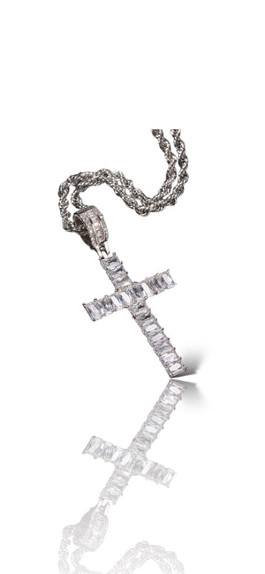 ICED CROSS PENDANT