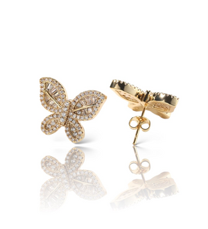 BUTTERFLY STUD EARRING