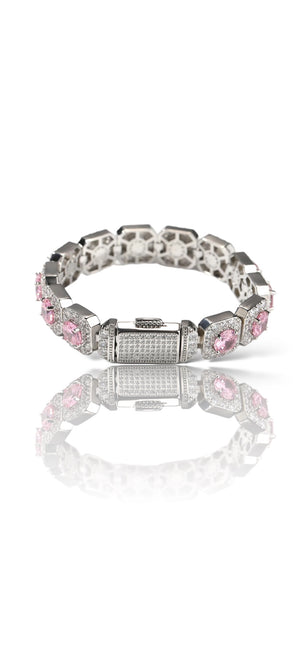 COLOR CZ ICED BRACELET