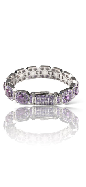 COLOR CZ ICED BRACELET