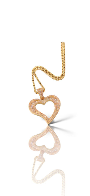 BAGUETTE HEART PENDANT