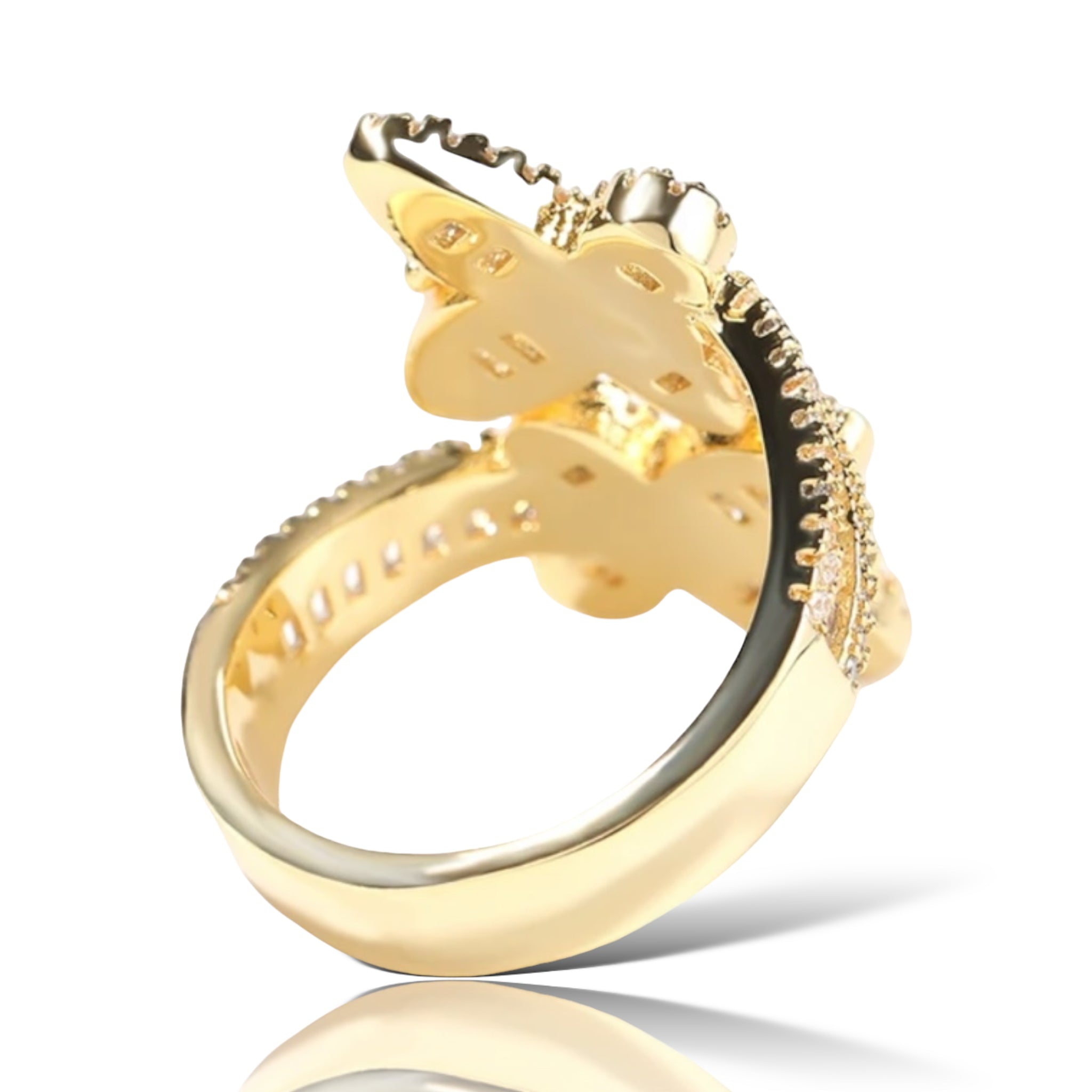 BAGUETTE BUTTERFLY RING